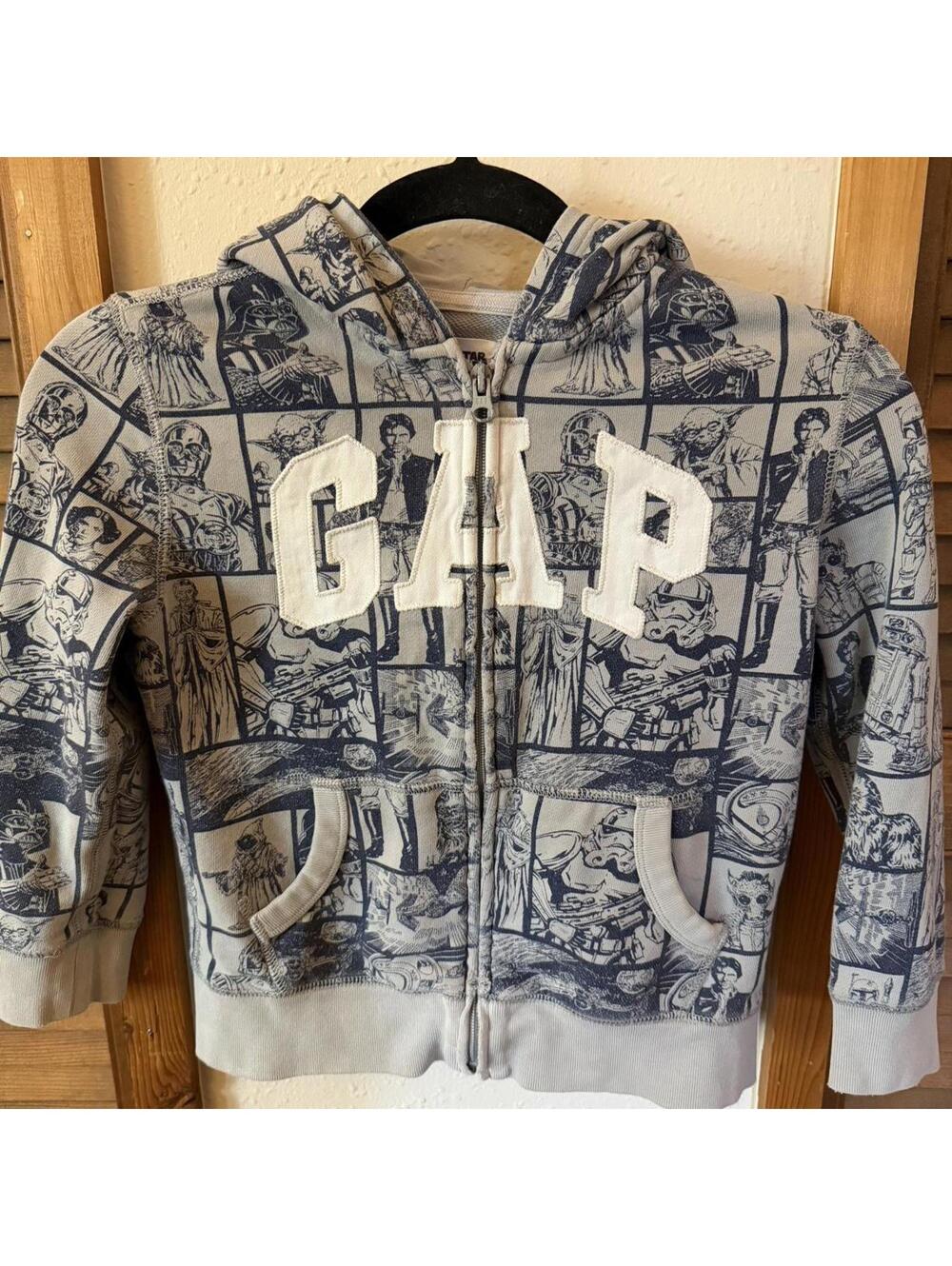 GAP Star Wars full zip up hoodie blue/gray